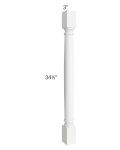 Brilliant White Shaker Classic Decorative Leg