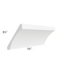 Brilliant White Shaker 96" Cove Crown Molding