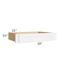 Brilliant White Shaker 30" Desk Knee Drawer (trimmable)