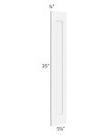 Brilliant White Shaker 6x36 Overlay Filler