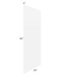 Brilliant White Shaker 42x96 Finished Veneer Panel