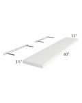 Brilliant White Shaker 60" Floating Shelf