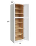 Brilliant White Shaker 24x84x24 Wall Pantry Cabinet