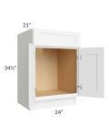 Brilliant White Shaker 24" Vanity Base Cabinet