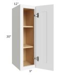 Brilliant White Shaker 09x30 Wall Cabinet