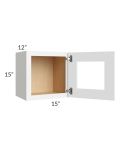 Brilliant White Shaker 15x15 Decorative Wall Cabinet