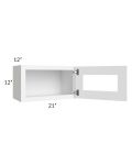 Brilliant White Shaker 21x12 Decorative Wall Cabinet