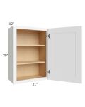Brilliant White Shaker 21x30 Wall Cabinet