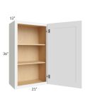 Brilliant White Shaker 21x36 Wall Cabinet