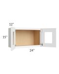 Brilliant White Shaker 24x15 Decorative Wall Cabinet