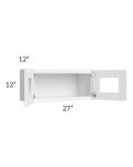 Brilliant White Shaker 27x12 Decorative Wall Cabinet