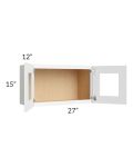 Brilliant White Shaker 27x15 Decorative Wall Cabinet