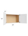 Brilliant White Shaker 30x18 Wall Cabinet