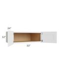 Brilliant White Shaker 33x12x24 Wall Cabinet
