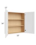 Royal White Shaker 33x36 Wall Cabinet