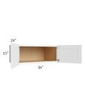 Brilliant White Shaker 36x15x24 Wall Cabinet