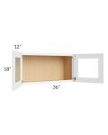 Brilliant White Shaker 36x18 Decorative Wall Cabinet