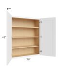 Brilliant White Shaker 36x42 Wall Cabinet