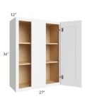 Brilliant White Shaker 27x36 Wall Blind Cabinet