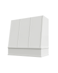 Catalina White Wilmington Strapped Angled Hood with Block Molding