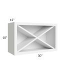 Brilliant White Shaker Wall X-Wine Rack Kit