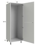 Harbor White 24x71-1/4 Open Utility Cabinet with 1 Door