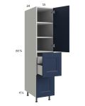 Harbor Navy 15x71-1/4 Utility Cabinet with 1 Door, 2 Drawers and 1 Inner Drawer