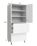 Euro Gloss White 30x71-1/4 Utility Cabinet with 2 Doors