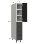 Euro Cafe 12x71-1/4 Utility Cabinet with 1 Door and 4 Drawers