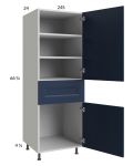 Harbor Navy 24x71-1/4 Utility Cabinet with 1 Door and 1 Drawer