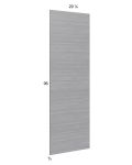 Euro Grey Tall Overlay Panel - 29-7/8"W x 96"H x 3/4"D 