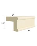 Phoenix Cream Glaze 96" Light Rail Molding