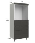 Euro Cafe 30x71-1/4 Single Oven Cabinet with 3 Drawers