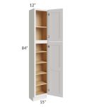 Midtown Cloud Shaker 15x12x84 Pantry Cabinet 