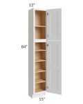 Salem White 15x12x84 Pantry Cabinet 