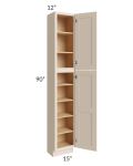 Midtown Cream Shaker 15x12x90 Pantry Cabinet