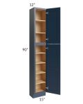 Midtown Blue Shaker 15x12x90 Pantry Cabinet