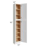 Union White 15x12x90 Pantry Cabinet