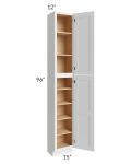 Midtown White Shaker 15x12x96 Pantry Cabinet 