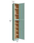 Midtown Mint Green Shaker 15x12x96 Pantry Cabinet 