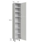 Milan Cream 15x13x84 Pantry Cabinet (13" depth)
