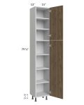 Milan Pecan 15x13x84 Pantry Cabinet (13" depth)