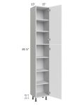 Milan White Matte 15x13x90 Pantry Cabinet (13" depth)