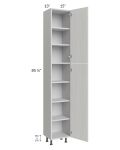 Milan Cream 15x13x90 Pantry Cabinet (13" depth)