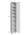 Milan White Matte 15x13x96 Pantry Cabinet (13" depth)