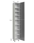 Milan Grey Gloss 15x13x96 Pantry Cabinet (13" depth)