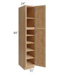 Midtown Timber Shaker 15x24x84 Pantry Cabinet