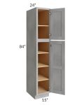 Gramercy Grey Mist 15x24x84 Pantry Cabinet