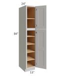 Salem Light Grey 15x24x84 Pantry Cabinet