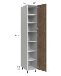 Milan Pecan 15x24x90 Pantry Cabinet (24" depth)